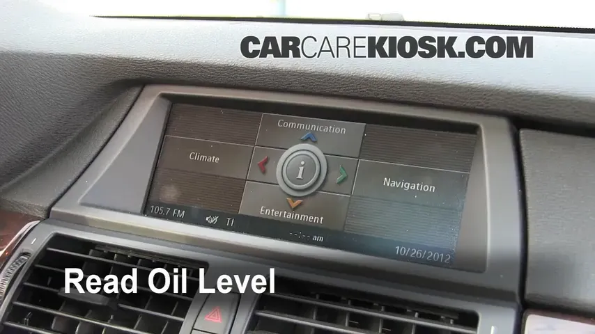 2008 BMW X5 3.0si 3.0L 6 Cyl. Aceite Controlar nivel de aceite
